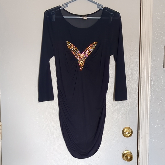VENUS Navy Blue Dress Lg - Picture 1 of 6